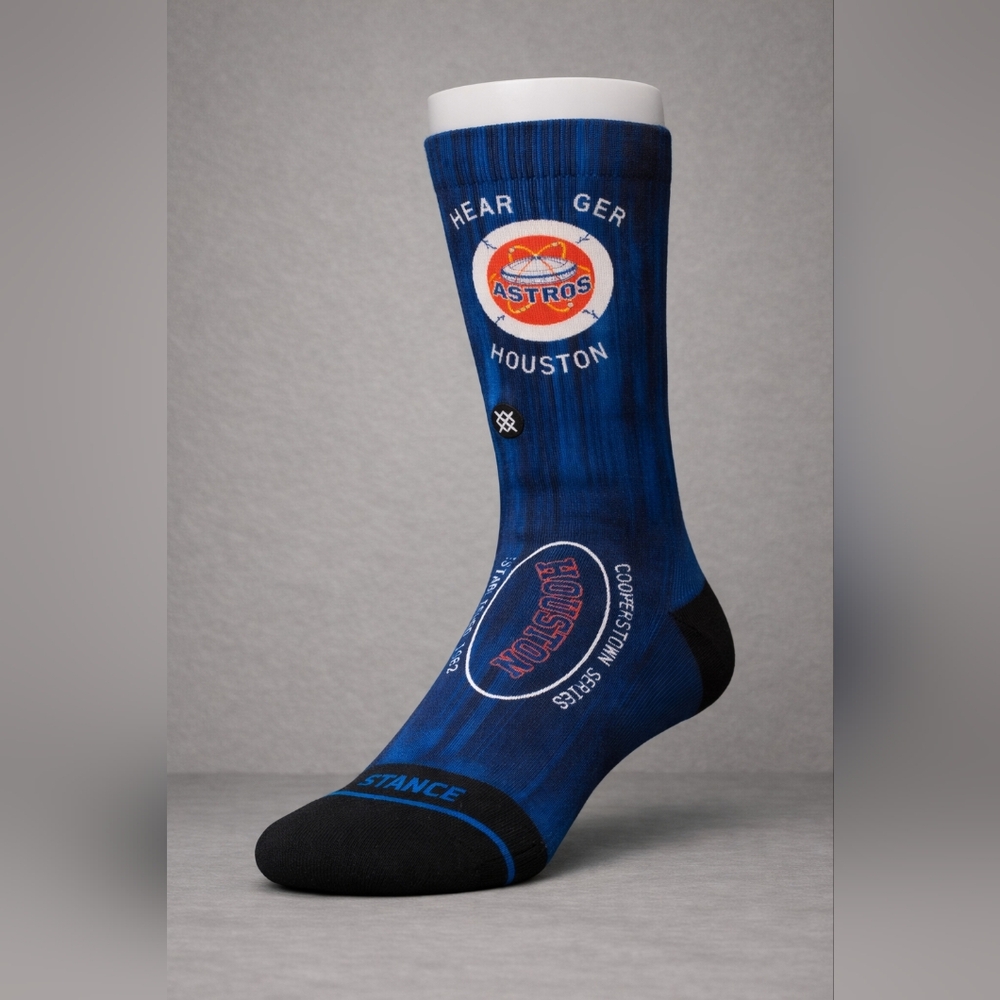 Stance Houston Astros Blue Casual Socks, MLB, Mens L, Size 9-13